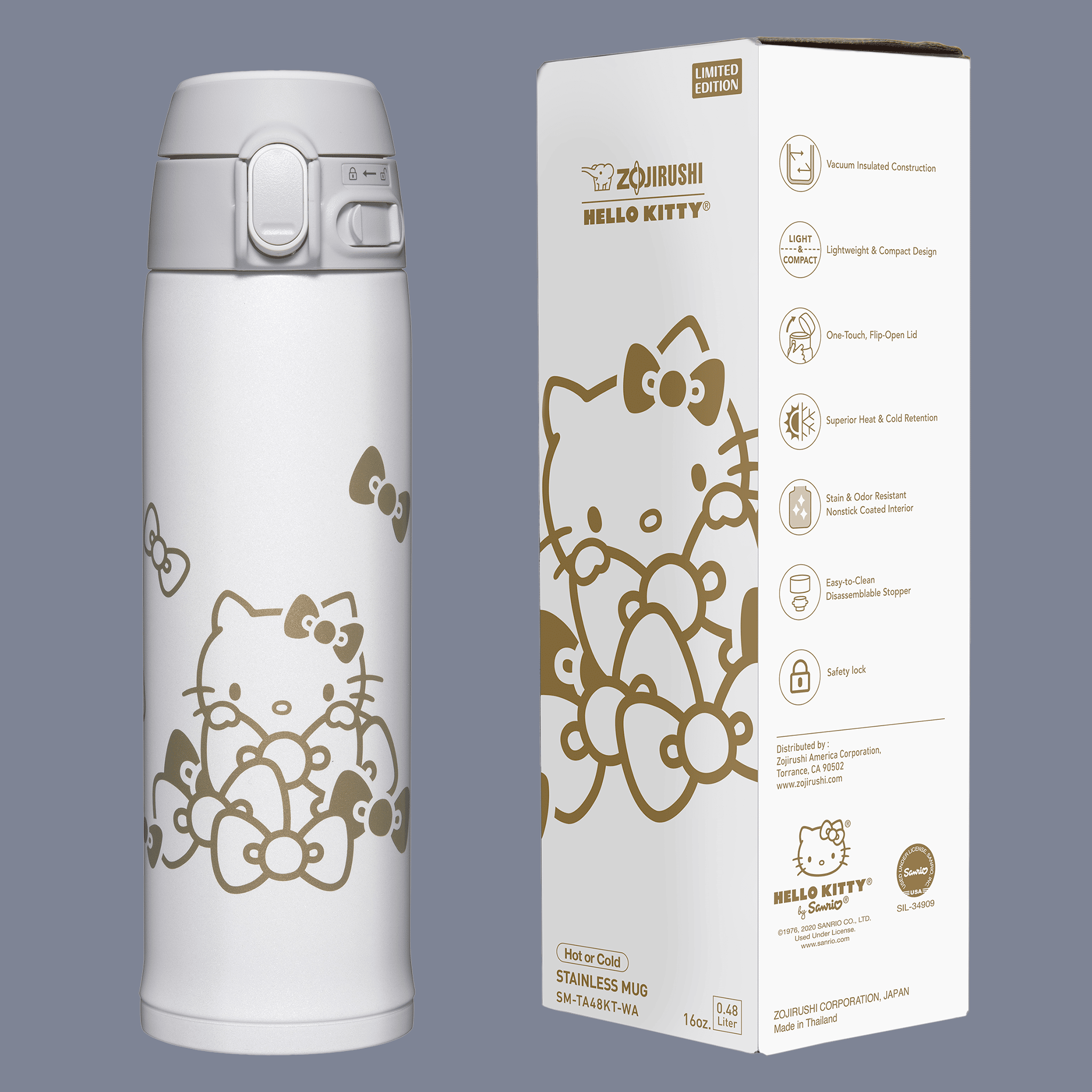16 oz. ZOJIRUSHI x HELLO KITTY® Stainless Mug SM-TA48KT - Image 3